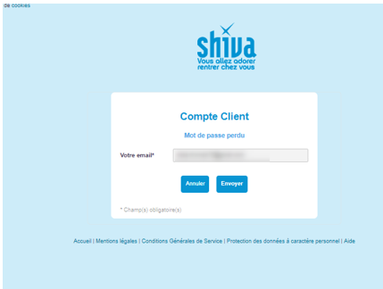 Comment Reinitialiser Mon Mot De Passe Sur Mon Espace Client Shiva Centre D Aide Shiva